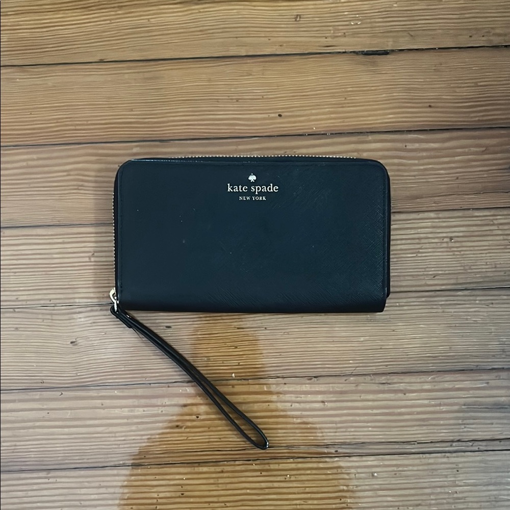 Kate Spade Black Wristlet Wallet